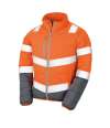 RS325F R325F Result Safe-Guard Ladies Soft Safety Jacket Fluorescent Orange / Grey colour image